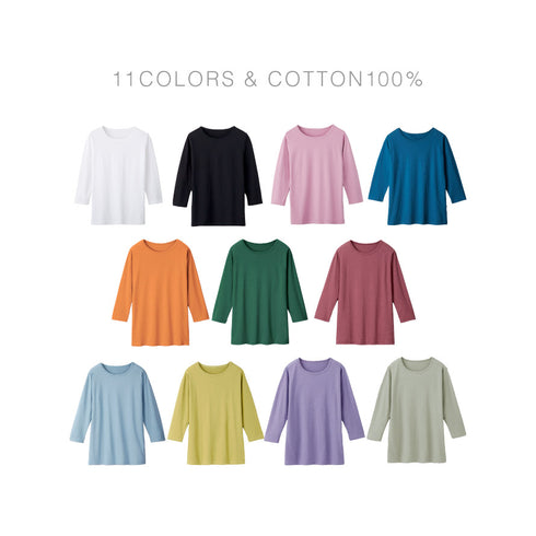 ベーシックな7分袖Tシャツ.|s2